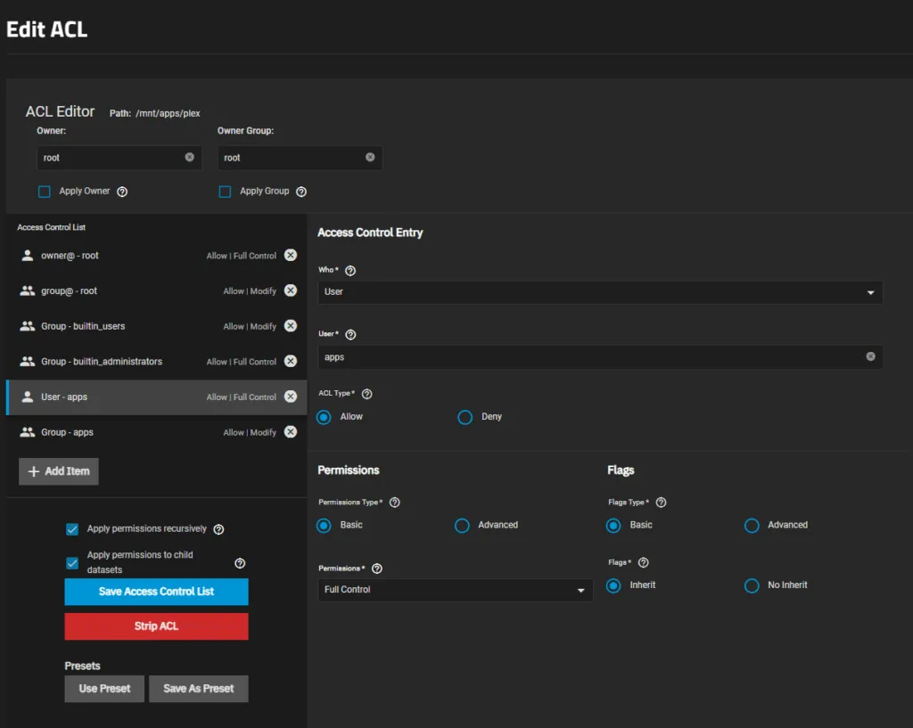 truenas plex setup 4