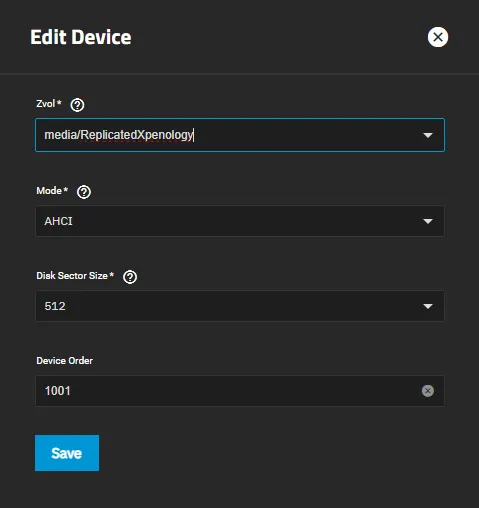 truenas native xpenology vm setup 64