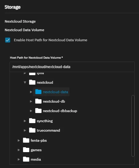 nextcloud truenas setup 7