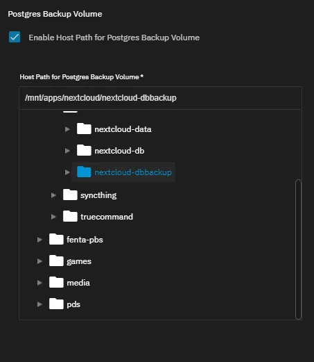 nextcloud truenas setup 9