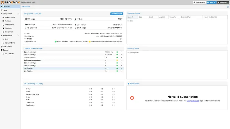 proxmox backup server basic setup part2 1
