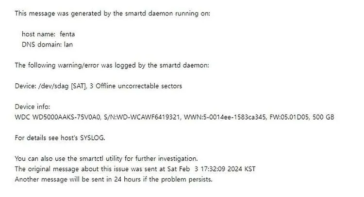 proxmox smart error disk replace 1