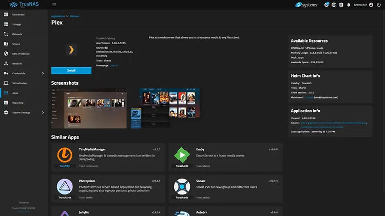 truenas plex setup 1