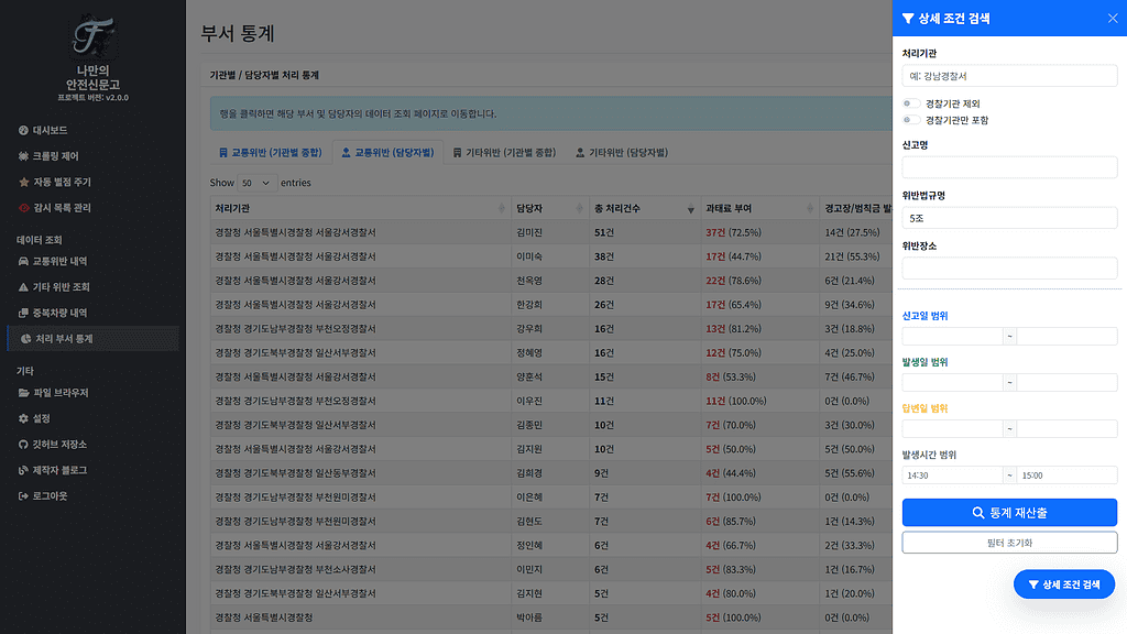 상세검색 제5조 검색