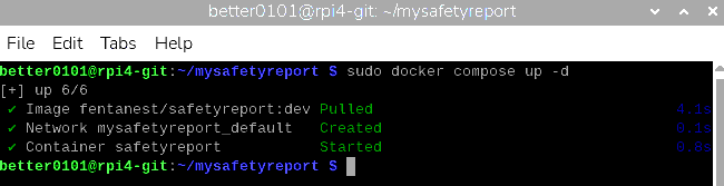 보안 신고 시스템을 라즈베리파이에 설치하는 모습.